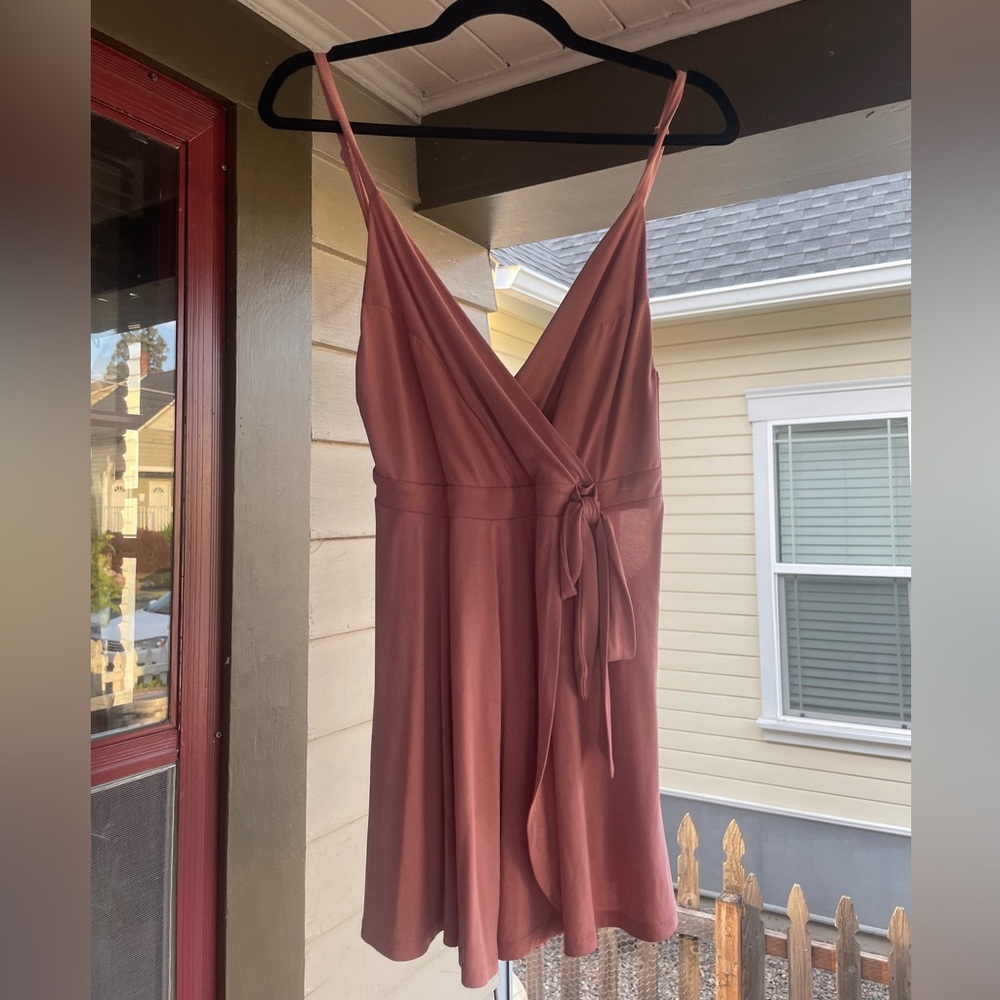 Rosy Pink Tie Romper - Urban Outfitters